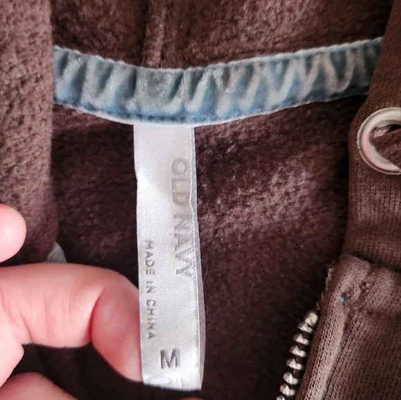 Old Navy Brown Zip Up Hoodie - Picture 4 of 5